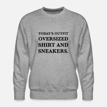 outfit oversized shirt and sneakers 